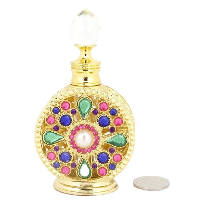 En stock árabe botella de perfume de estilo de Dubai botella vacía botella de perfume botella de aceite esencial botella de aromaterapia proveedor transfronterizo