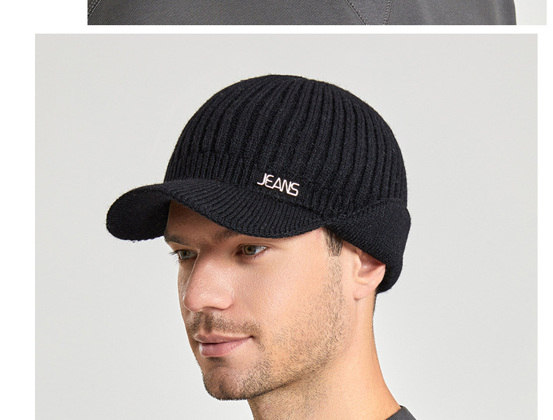 Cappellino baseball uomo invernale in maglia con paraorecchie_voghion.com