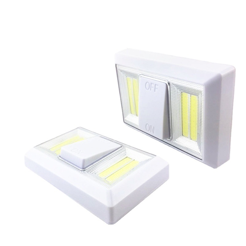 Four COB switch light emergency light closet light wardrobe light with magnet Velcro closet light gift night light