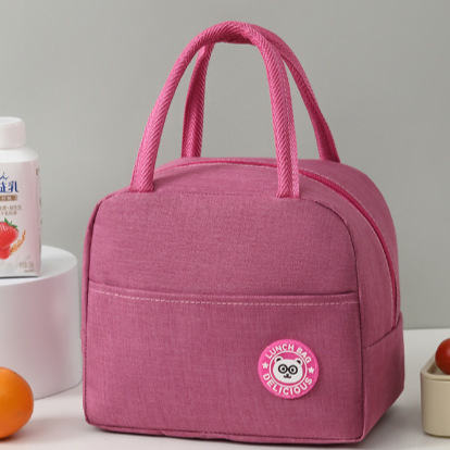 Bolsa de bento bolsa de caja de almuerzo catiónico bolsa de aislamiento de tela oxford bolsa de aluminio impermeable gruesa bolsa de caja de almuerzo portátil