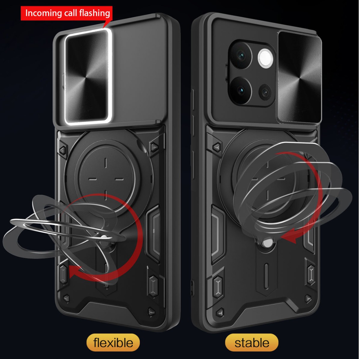 Adecuado para VIVO Y300Pro, carcasa para teléfono móvil con ventana de empuje, soporte magnético para automóvil iQOO Z10, cubierta protectora anti-caída