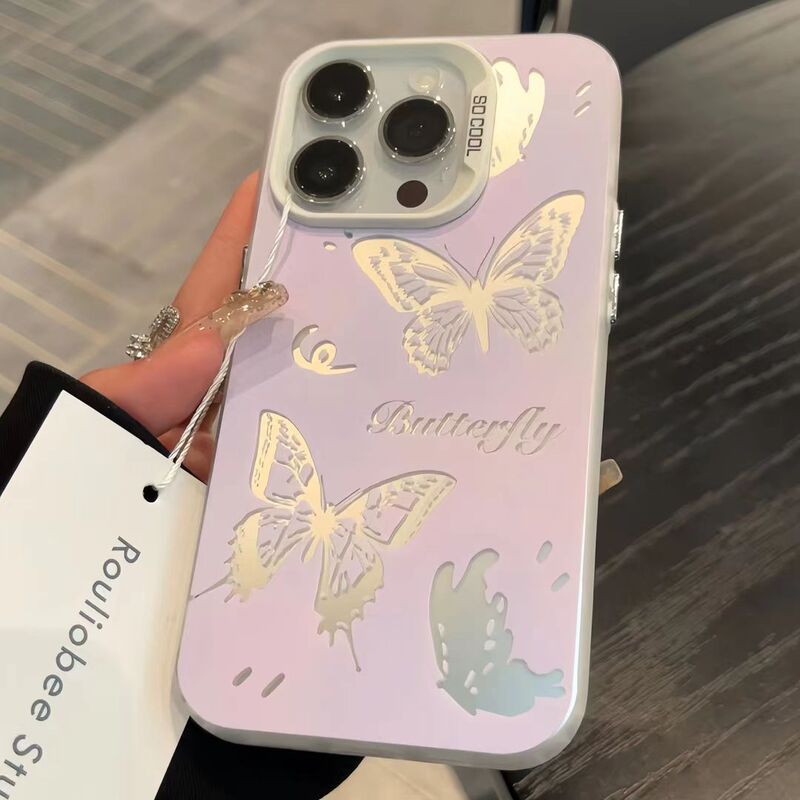 Gradient Butterfly iPhone16pro/14/13/12 Phone Case se Apple xr/xsmax78pl Advanced