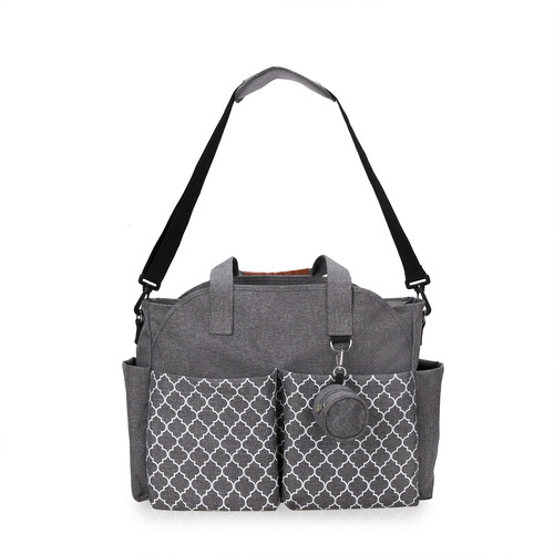 New hand-held one-shoulder mommy bag with printed geometry and pacifier bag for mother and baby travel outdoor mommy bag