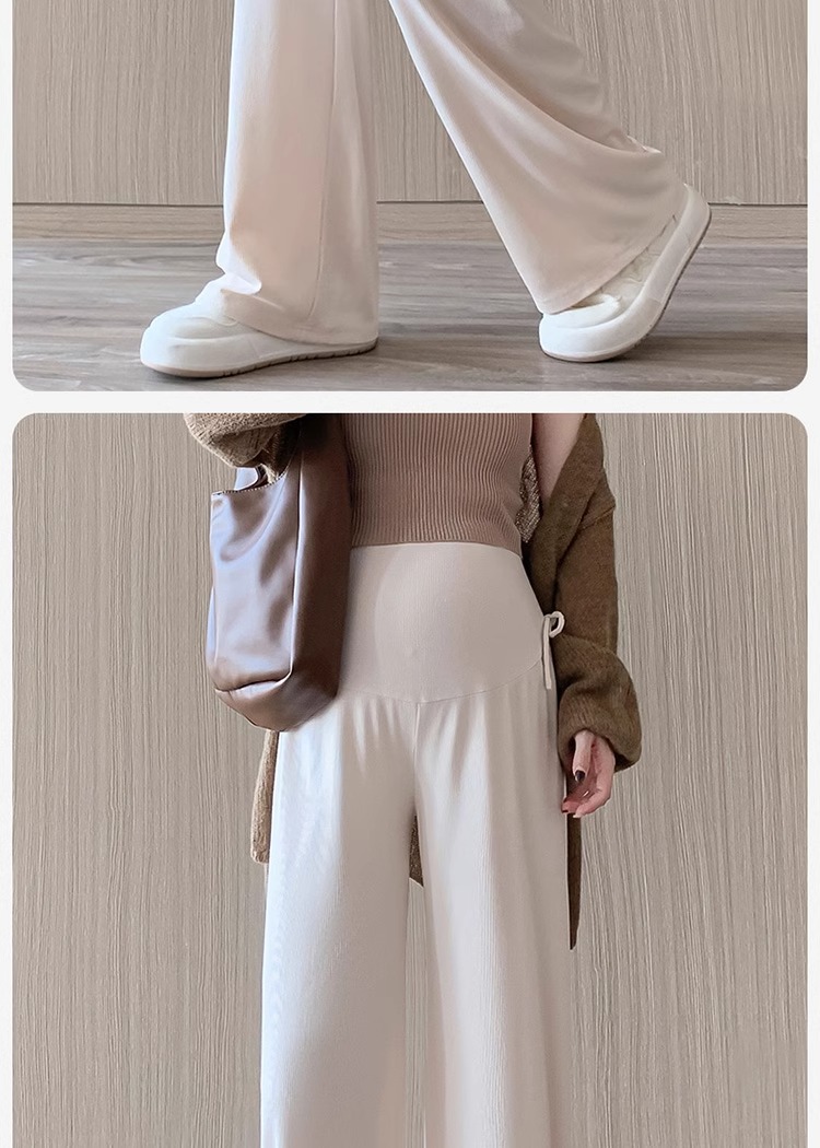 Pantalon de grossesse large et fluide décontracté été_voghion.com