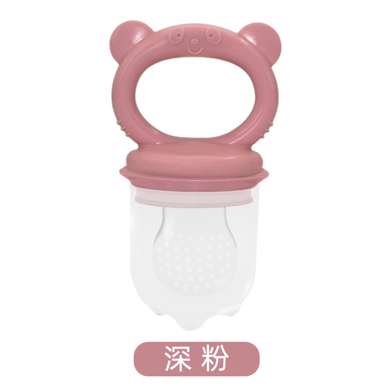 Bite le frutas y verduras le bebés y bebés bolsas de malla de silicona alimentador de bebés chupeta súper suave goma de dientes suplementos de frutas