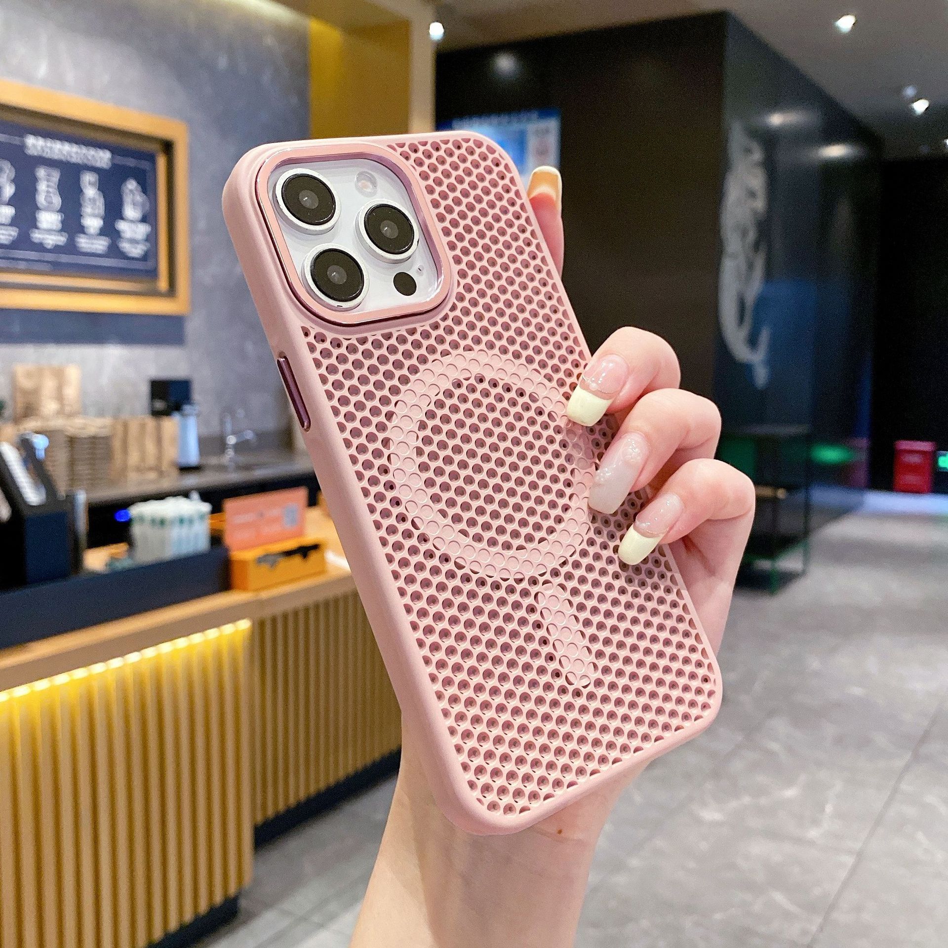 Pink-Panal disipación de calor magnético-agujero grande metal kj