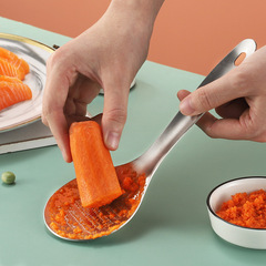 304 Stainless Steel Baby Food Grinder — Thickened Mashing Spoon for Baby & Infant Weaning, Ideal for Wasabi, Ginger, and Fruits