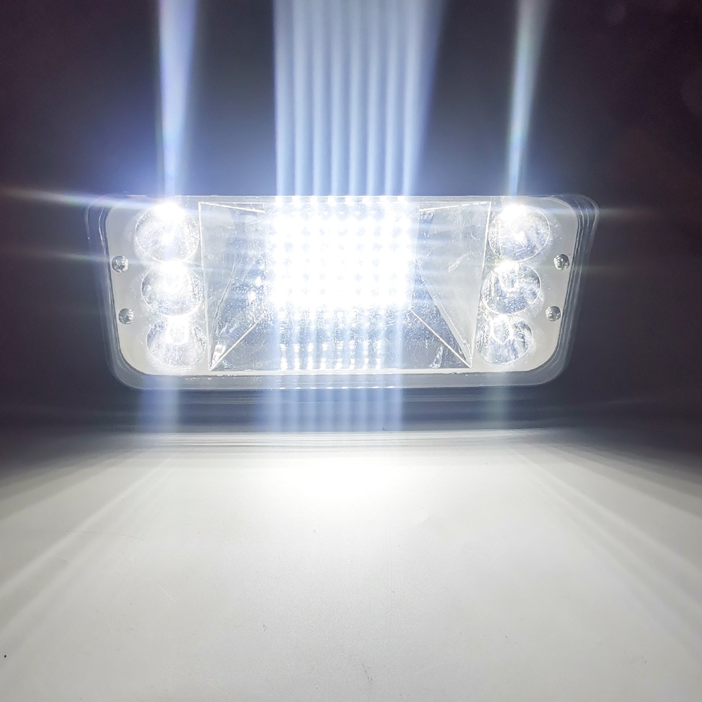 Luz de trabajo LED para coche Luz de techo de vehículo todoterreno brillante de 9 pulgadas Luz de inspección Luz de modificación de coche Luz de parachoques delantera Spotlight transfronterizo