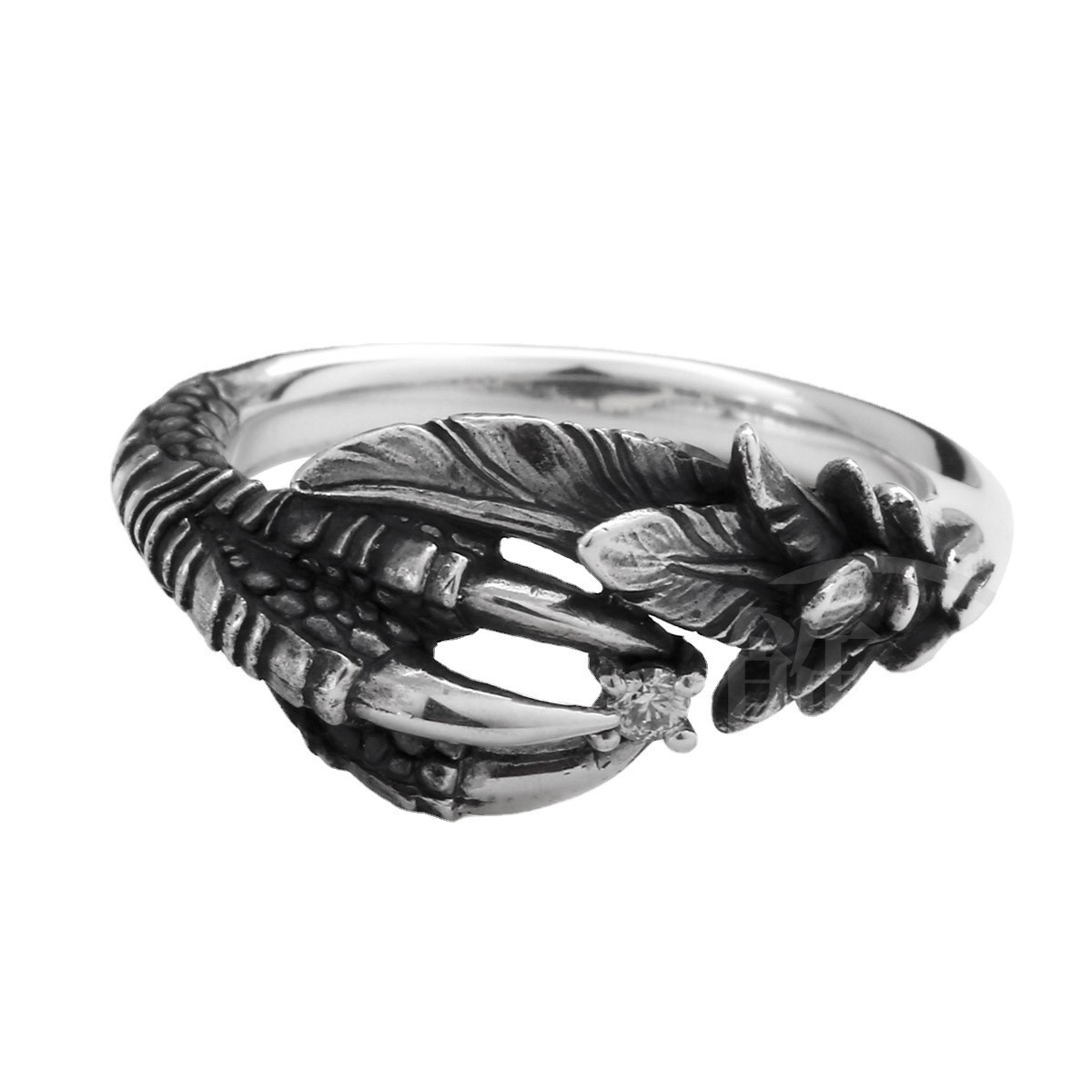 Trendy Brand Dragon Claw Retro Ins Style Unisex Hip Hop Niche Light Luxury Personality Punk Adjustable Ring_voghion.com