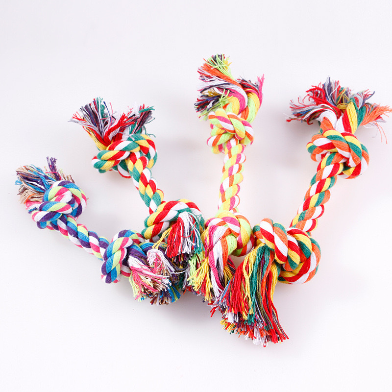 Juguetes para perros Cuerda para morderse Cuerda para morderse Nudo para perros grandes Cuerda de doble sección grande Cuerda de cáñamo Tira y afloja Productos interactivos para mascotas image 3