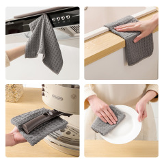 Kitchen White Honeycomb Sponge Absorbent Large Scouring Pad Oily Dish Cleaning Cloth Household Daily Use Wholesale