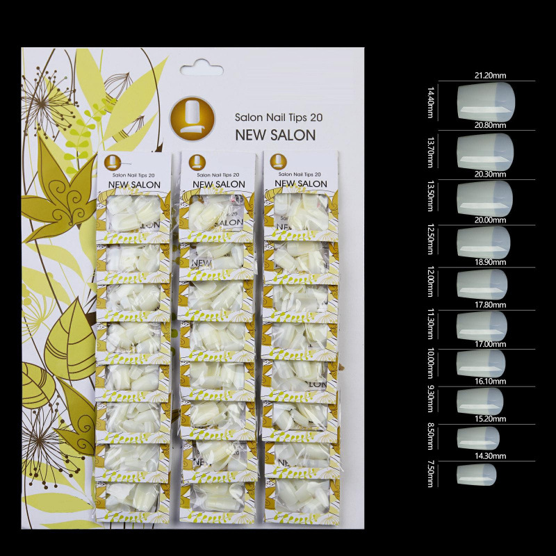 Fábrica directa de nuevos productos de manicura de color sólido 24 paquetes de tarjetas de uñas parches de manicura falsas uñas al por mayor