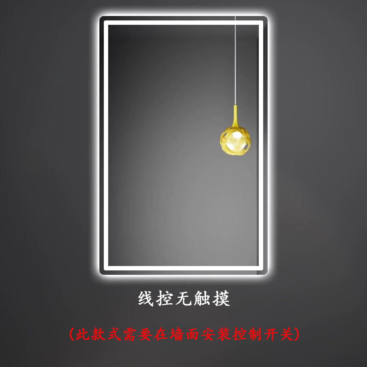 Espejo de baño LED luminoso maquillaje pared espejo claro antifiebla espejo de lámpara de baño simple lujoso espejo inteligente multifuncional