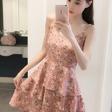 С�r�յ���ȹ���n����|��Ů�Lӡ������ȹ�ȴ���ѩ���黨�B��ȹ