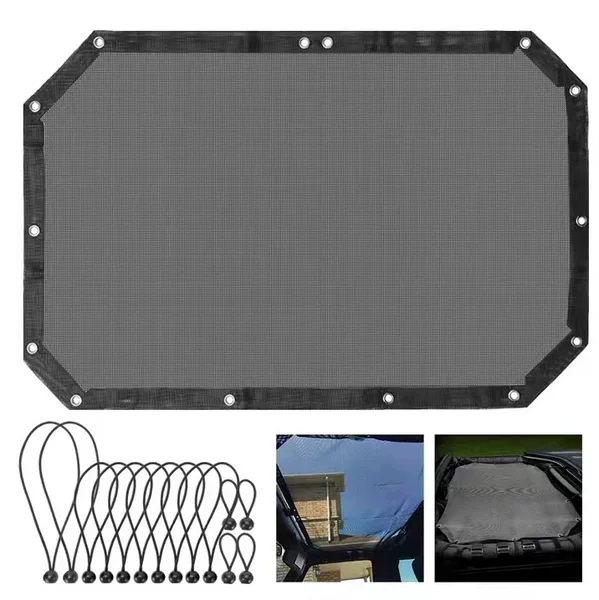 Sunshade mesh anti-ultraviolet cover mesh is suitable for Wrangler 2018-2021 JK JKU double door