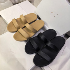 Dingban 25 新しいフレンチスリッパ女性のフラットソールノンスリップサンダル夏のビーチシューズ