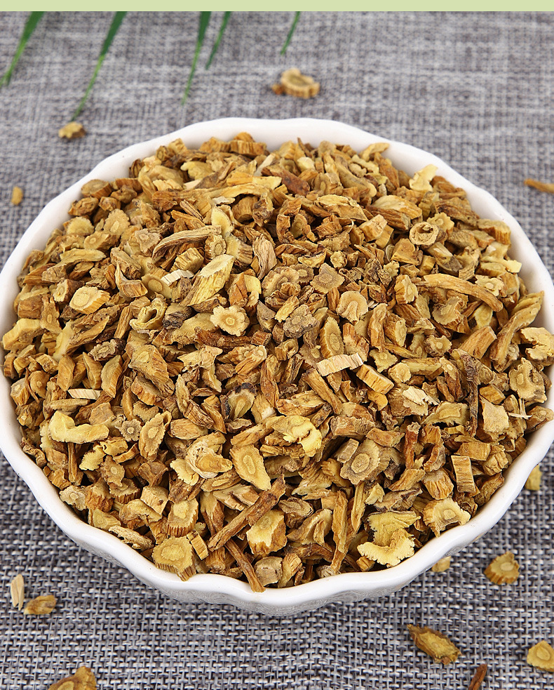 Qin Jiao Slices (Gentiana macrophylla) — Dried Large-Leaf Gentian Root, Unsulfured 500g in use