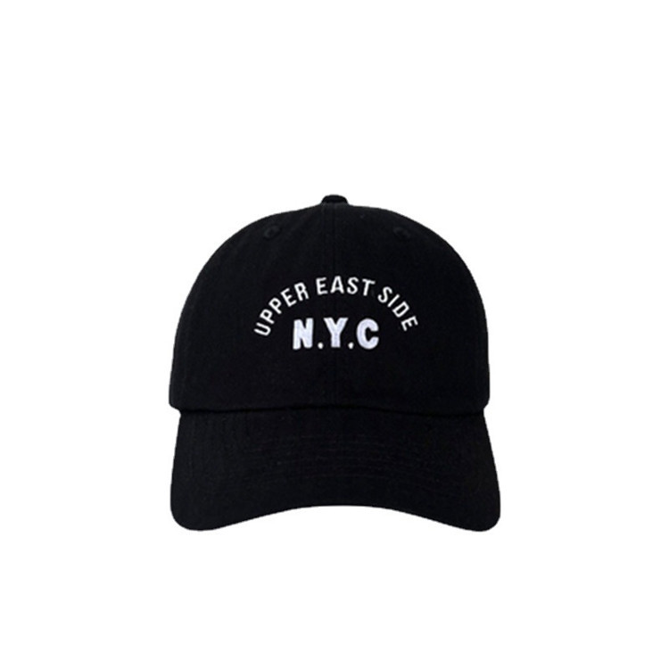 American NYC letter embroidered soft top duckbill cap for women, summer sun shading baseball cap, versatile couple hat_voghion.com
