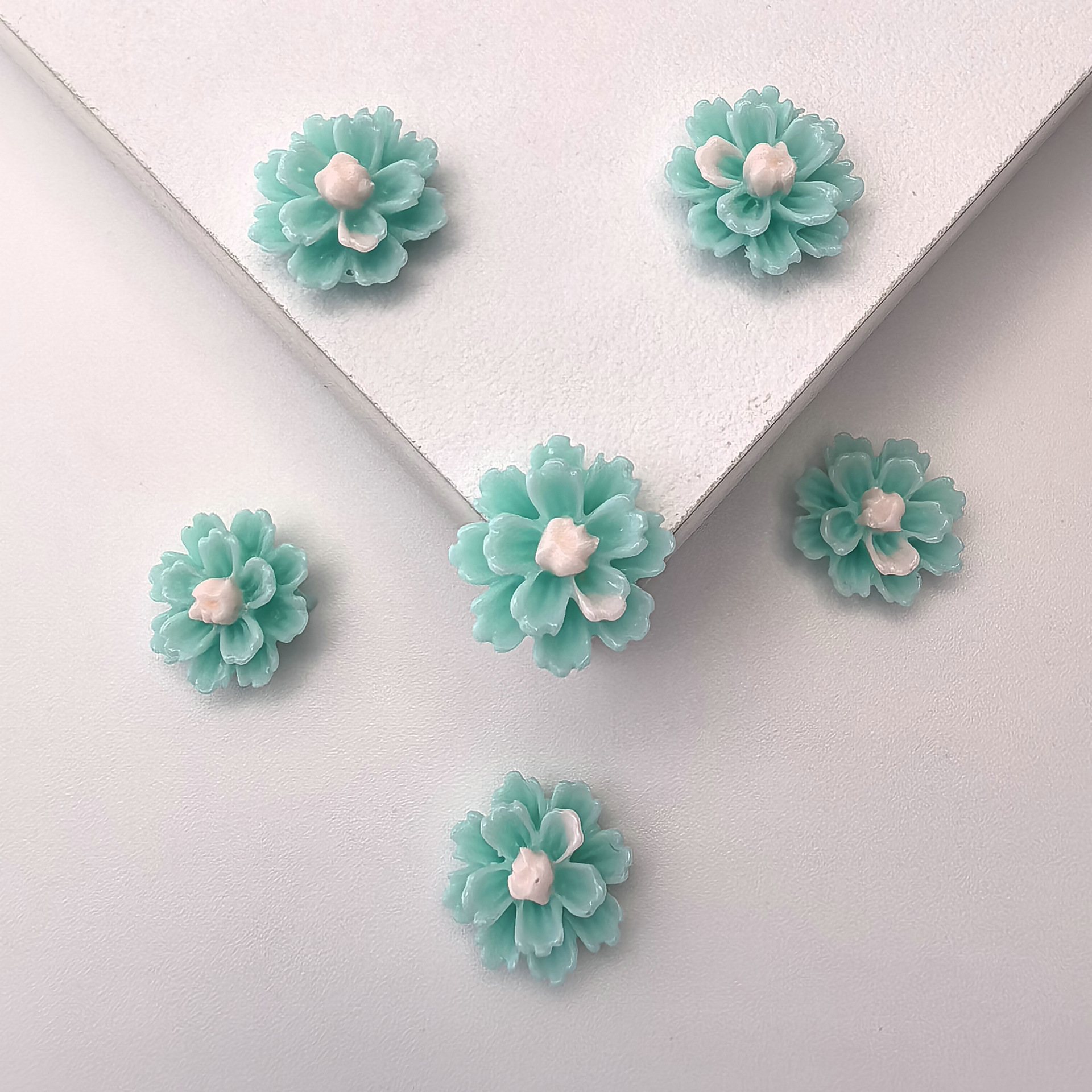 迷你多层花 雏菊diy奶油胶自制手机壳发夹耳饰头饰树脂配件批