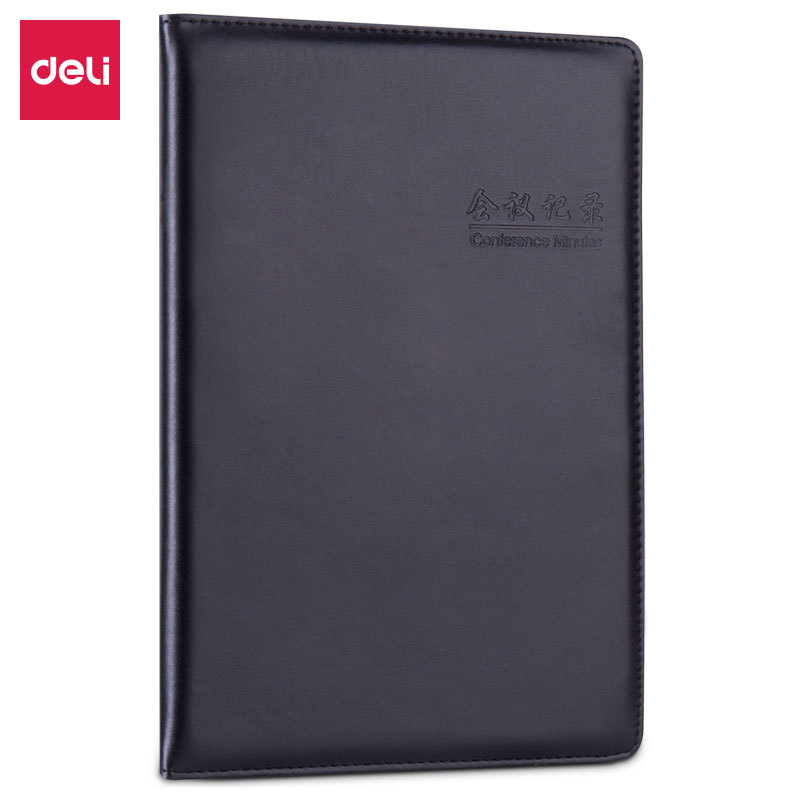 델리 7949 노트 문구 16K 80페이지 회의 노트 비즈니스 가죽 노트 대형 노트 심플 데일리