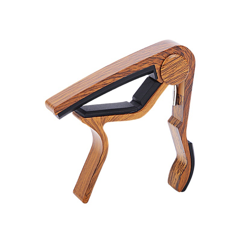 Capo guitarra capo guitarra grano de madera aplicable acústica guitarra eléctrica ukelele accesorios transfronterizos