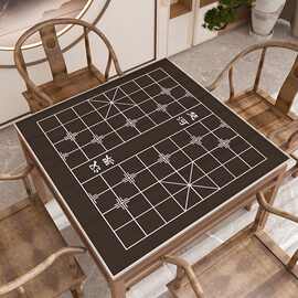 中国象棋桌垫棋盘大号折叠便携麻将桌桌布水晶绒吸水静音防滑垫