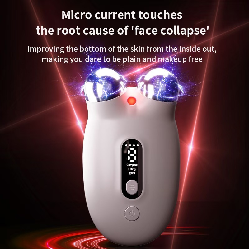 クロスボーダー電気美容器家庭用顔リンゴ筋咬筋振動ローラーマッサージ器若肌プルガイド器|undefined