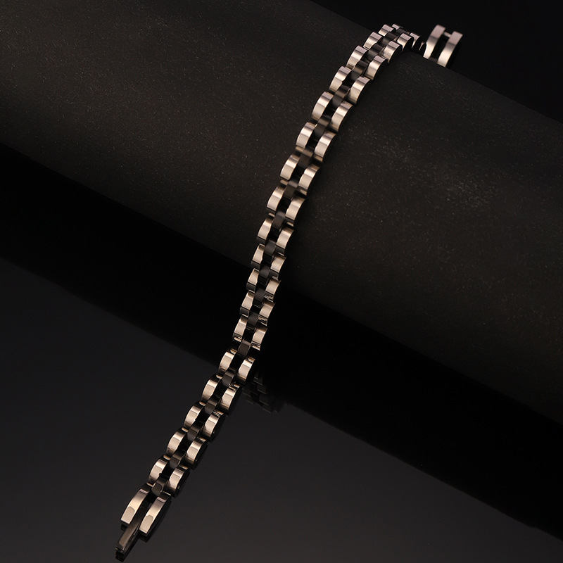 39g Weight 0.03µm-0.05µm Gold Plating Thickness PVD Coated Gold Plating Process 18K Real Gold Plated Plating Material Bracelets Classification 304 Stainless Steel Chain Material 1 Piece Quantity Business, Daily Occasion Titanium Steel Material Geometric Pattern Men's Gender Retro, Classic Style Style Plating Craft Retro Classic Style Geometric Titanium Steel Plating Men's Bracelets Men's Chain Bracelets 21