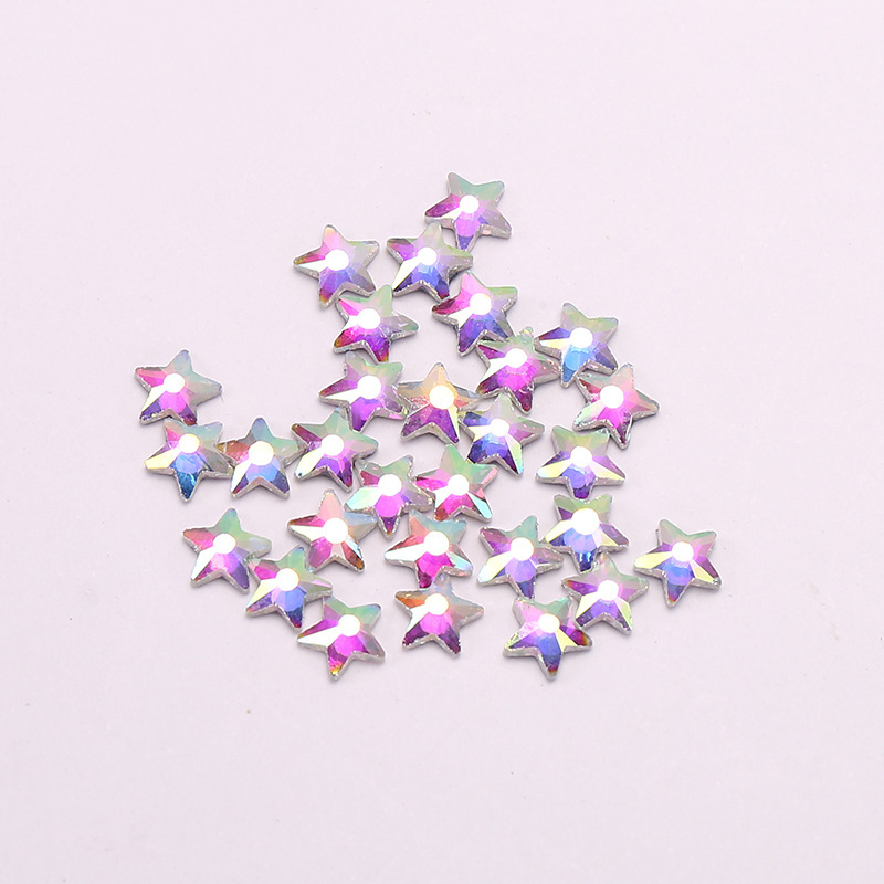Cross-border direct supply flat special-shaped diamond nail drill diy accessories hot drilling clothing accessories crystal factory wholesale direct supply