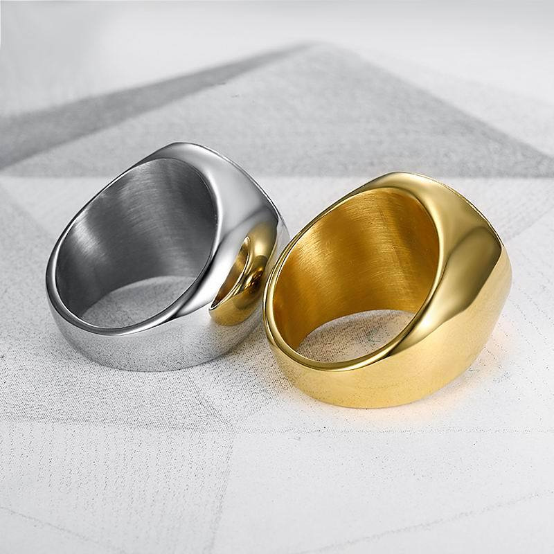 Herrenring Mit Davidstern Aus Vergoldetem Titanstahl_voghion.com
