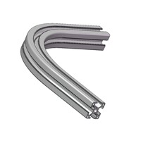 厂家直销铝型材折弯铝合金工业流水线滚弯弯圆加工铝合金型材拉弯