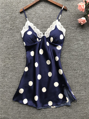 外贸大码波点吊带裙吊带睡衣睡裙一件代发亚马逊ebay货源欧美
