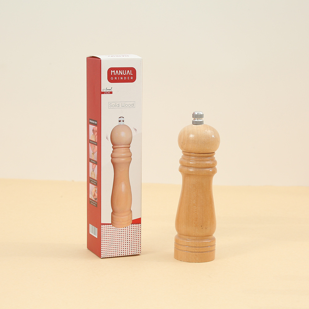 Molinillo Manual de Madera para Pimienta y Sal para Cocina