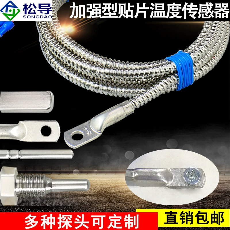 Pt100 патч датчик температуры металлический шланг тепловой резистор для холодного прессования носа торцевые прокладки платиновый тепловой резистор