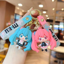 可爱萌萌初音钥匙扣挂件汽车链公仔学生书包挂饰女情侣小礼品批发
