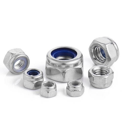304 stainless steel nylon lock nut 201 hexagonal lock nut galvanized self-locking nut nut M4/M5/M8