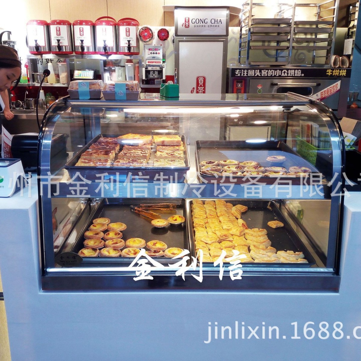 金利信牌台式两层酥皮披萨泡芙电热保温箱榴莲酥奶香片热酥柜