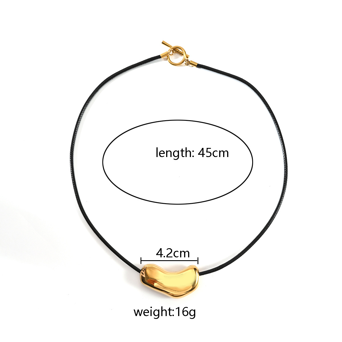 20g Weight Titanium Steel Pendant Material Pendant Necklace Classification Leather Rope Chain Material 1 Piece Quantity Holiday, Daily Occasion Leather rope, Titanium Steel Material Geometric, Solid Color Pattern Women's Gender Irregular Design Simple Style Style Simple Style Geometric Solid Color Leather Rope Titanium Steel Choker Wholesale