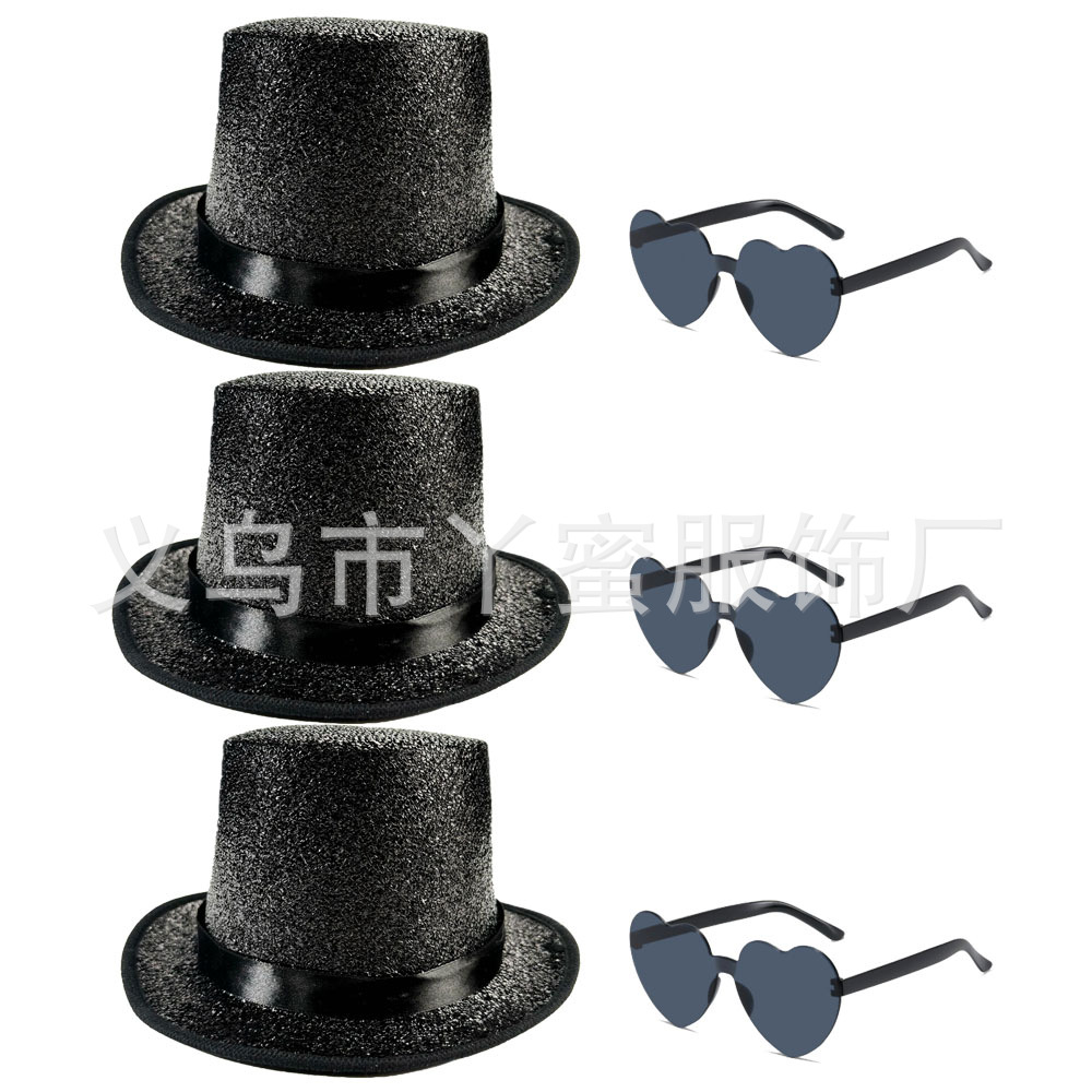 Negro pluma seda Lincoln 6PCS