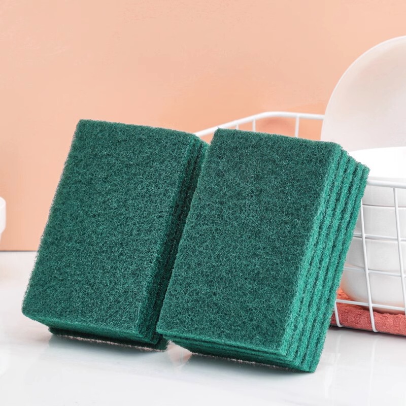 Thickened Scrubbing Cloth Kitchen Household Dishwashing Block Double-Sided Decontamination Emery Cleaning Cloth Magic Wipe Wear-Resistant Brushing Pot Cloth