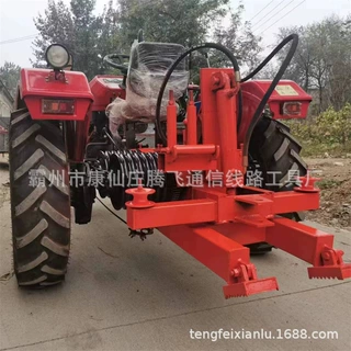 腾飞 二手拖拉机绞磨机704四驱拖拉机牵引机手扶绞磨机