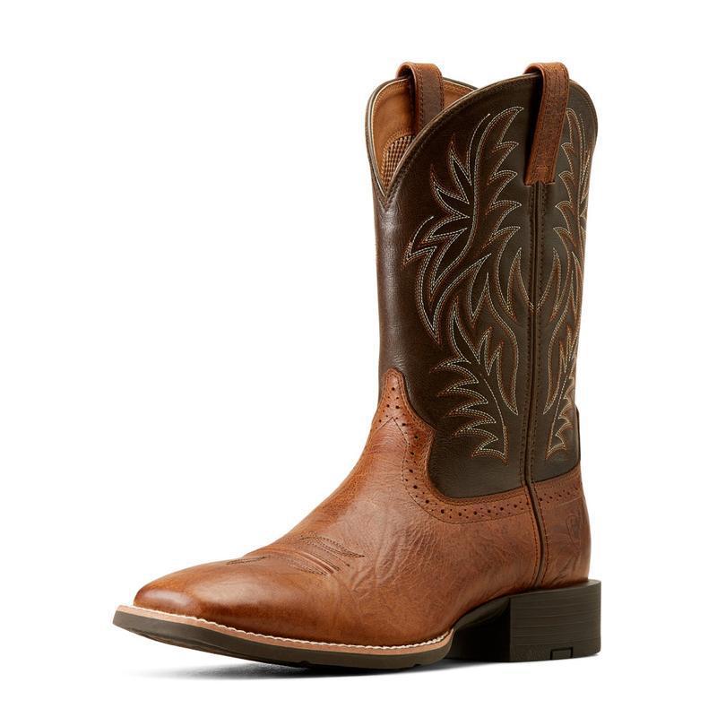 W 91534 Western Cowboy Boots Embroidered Retro 复古刺绣牛仔
