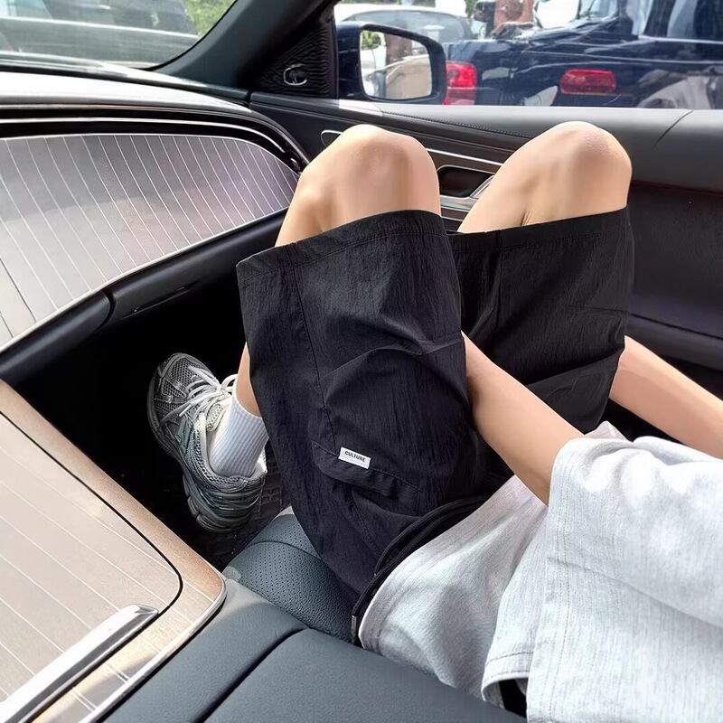 Summer Quick-Dry Thin Dopamine Mesh Shorts American Style Trendy Breathable Beach Shorts Loose Casual Shorts Men's Summer