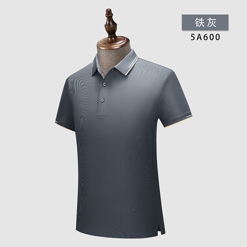 5A antibacteriano stretch waffle fresco camisa publicitaria de manga corta Camisa cultural ropa de trabajo solapa camiseta de secado rápido logotipo personalizado