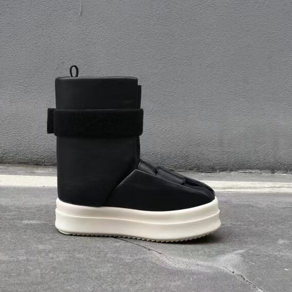 RO Aircraft Fracture Boots Men's and Women's Black High-top Trendy Shoes Korean Style Fashion Boots Punk High Barrel Thick Bottom Boots RO Aircraft Fracture Boots Men's and Women's Black High-top Trendy Shoes Korean Style Fashion Boots Punk High Barrel Thick Bottom Boots
