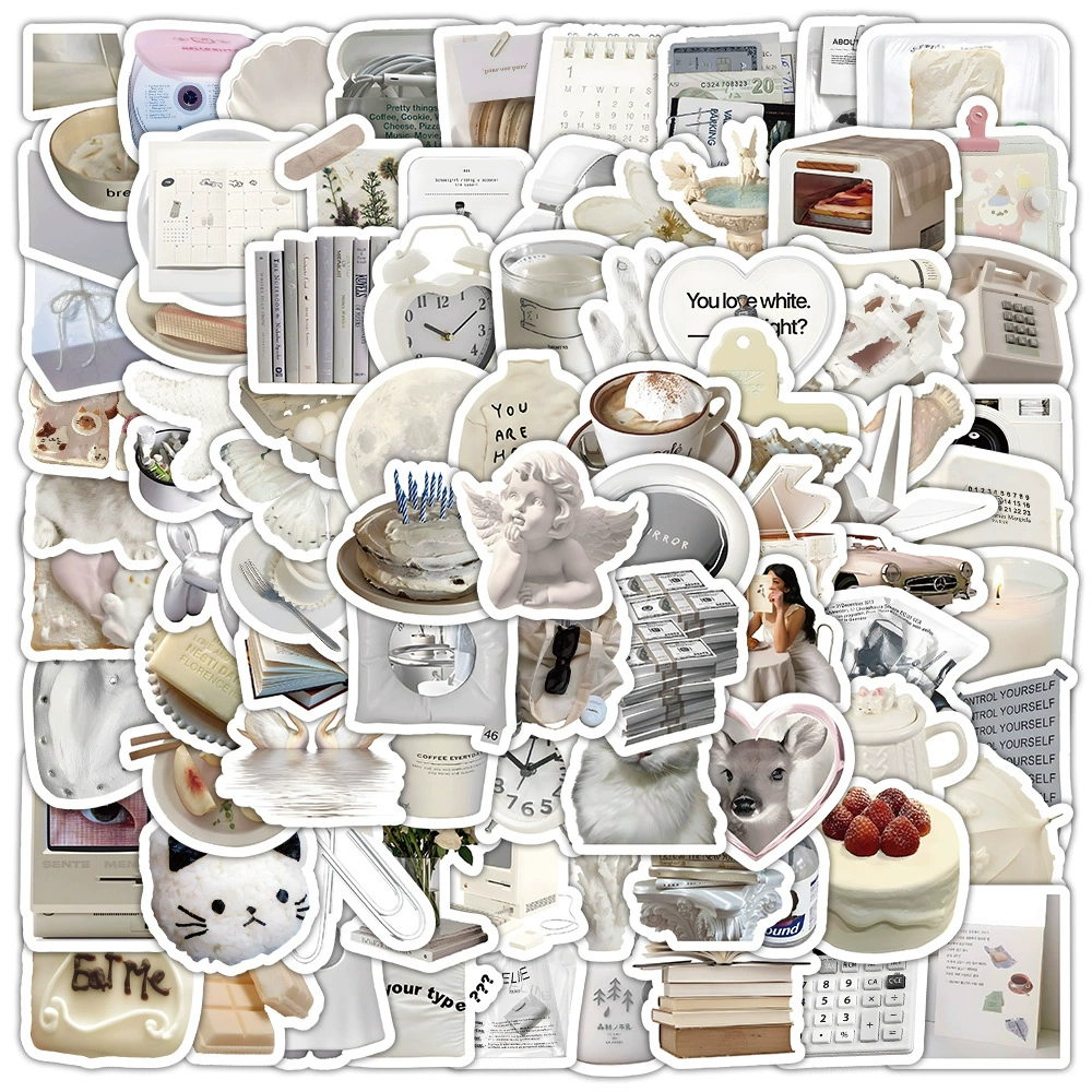 Sticker Pack, multi-design aesthetic stickers, 8×8 cm high-quality sheets, assorted counts 60–103 pcs