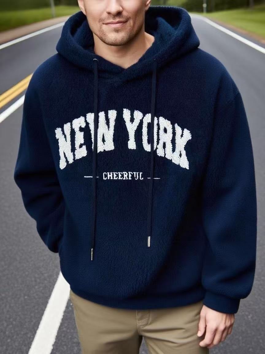 Nueva impresión transfronteriza europea y americana marca de marea independiente estación 3D chaqueta de cuerda con capuz estilo deportivo casual chaqueta de hombre