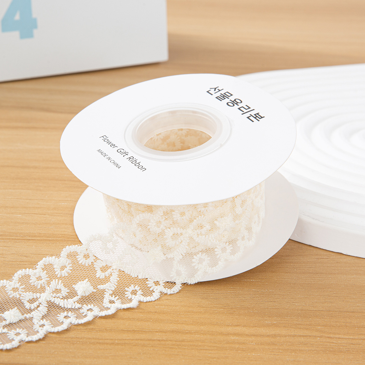 透明レースウェビングメッシュ刺繍ミルクシルク DIY リボンヘアアクセサリー花包装衣類アクセサリー