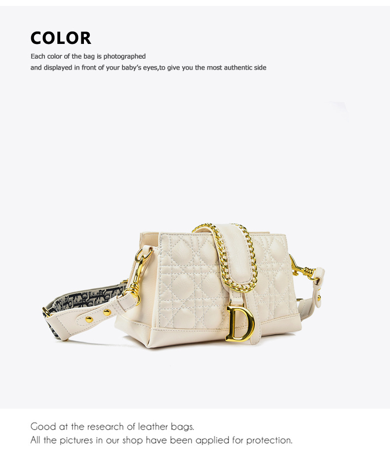 Borsa da donna classica in stile pendolare di grande capacità con diamanti, nuovo stile leggero e lussuoso, borsa a tracolla con tracolla con diamanti versatile e suggestiva_voghion.com