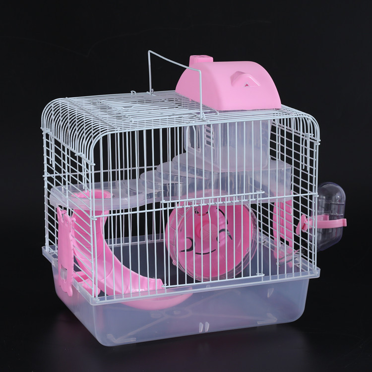 Fabricante mayorista Boer mascota jaula de hámster doble castillo de lujo jaula de mascota